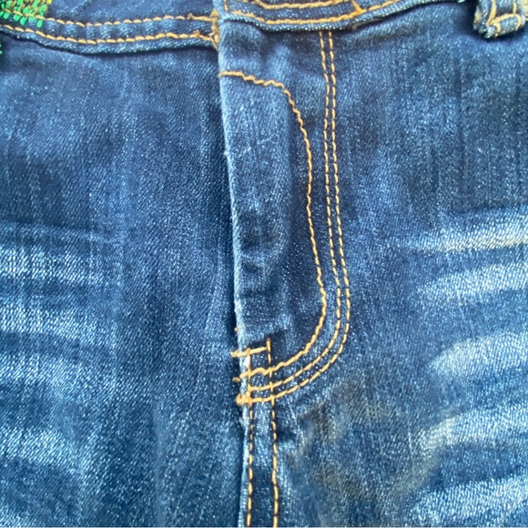 Rocawear capri Jeans Rasta color design size 13 14 - Picture 9 of 14